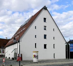 Rückansicht der Stadtbücherei Biberach